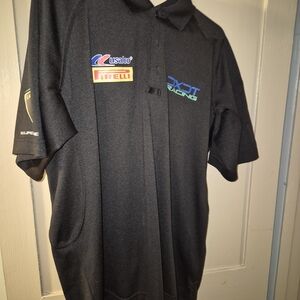5.11 Tactical Black Polo Shirt with Racing Logos